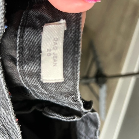 PacSun Women Black High waisted Straight Leg Dad Jeans - Picture 2 of 4